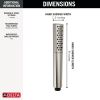 DELTA Universal Showering Components Premium Single-Setting Hand Shower — Lumicoat® Stainless