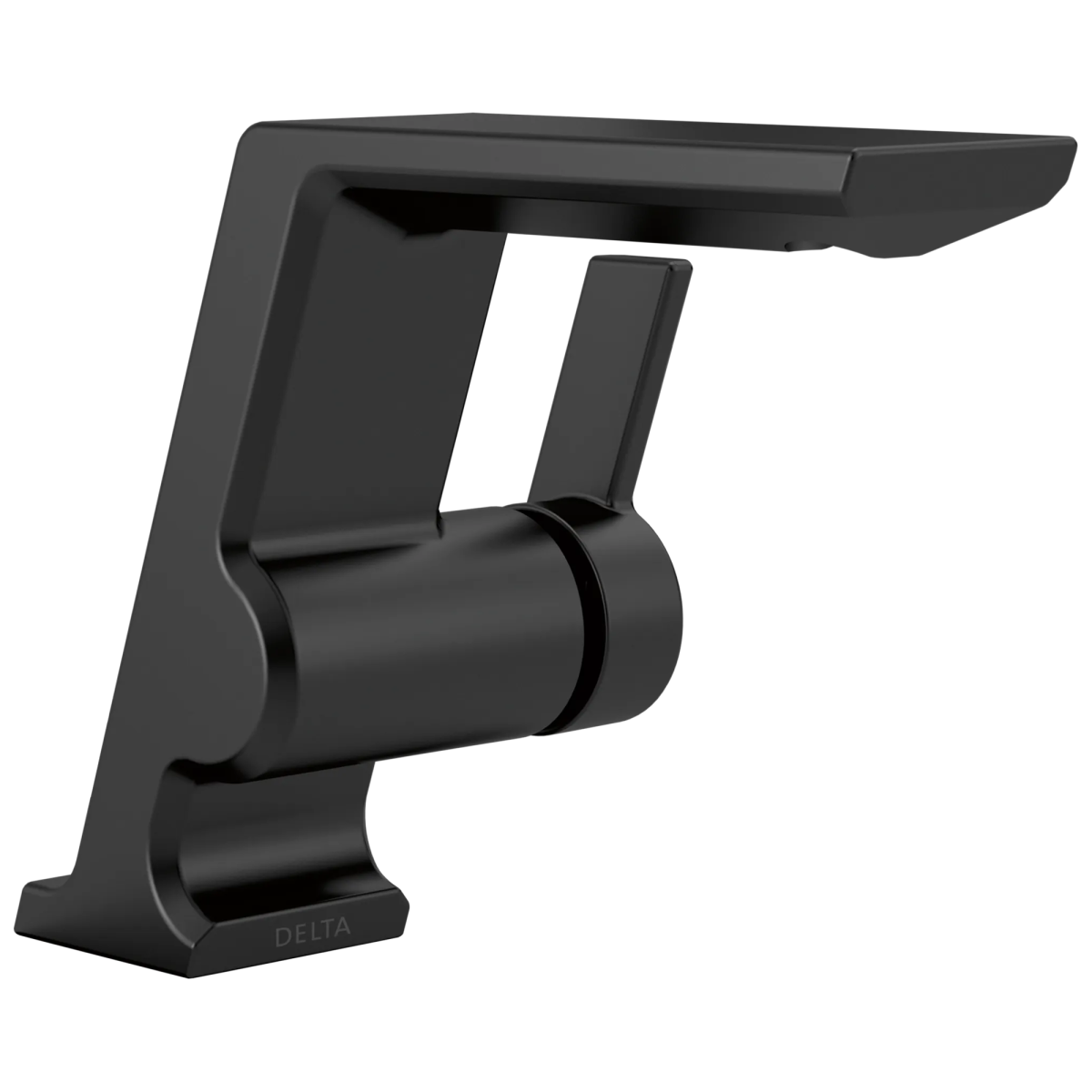 DELTA Pivotal Single Handle Bathroom Faucet — Matte Black