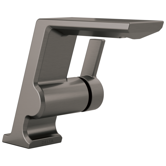 DELTA Pivotal Single Handle Bathroom Faucet — Lumicoat® Black Stainless