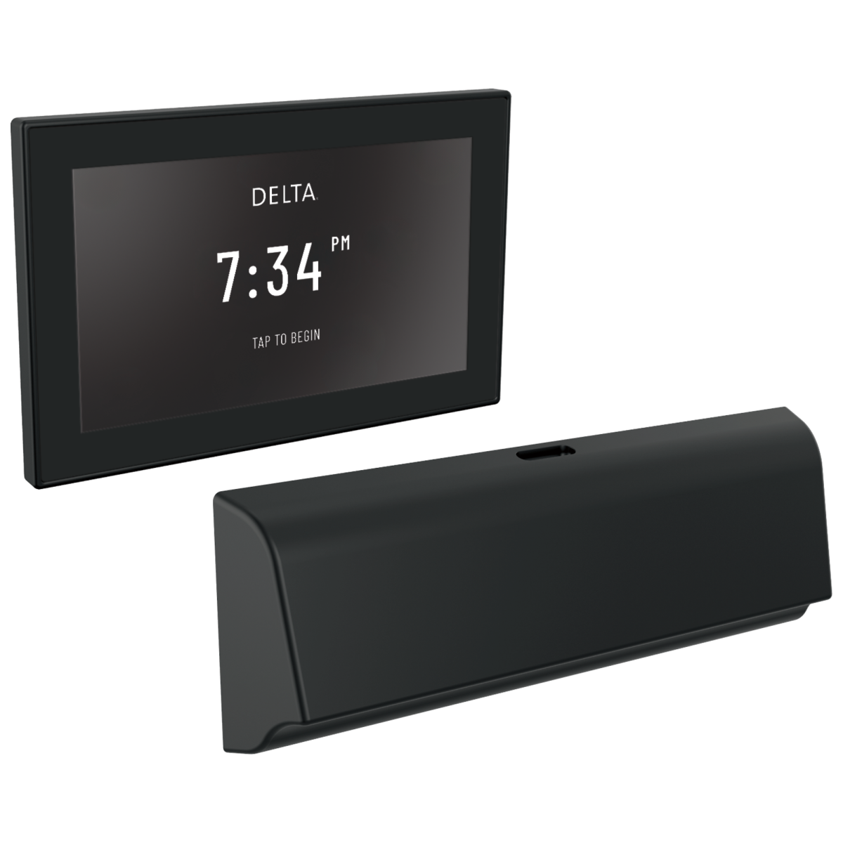 DELTA Universal Showering Components Unilateral Digital Steam Package — Matte Black