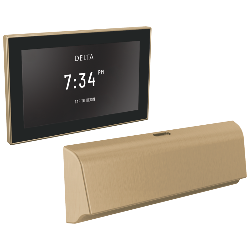 DELTA Universal Showering Components Unilateral Digital Steam Package — Lumicoat® Champagne Bronze