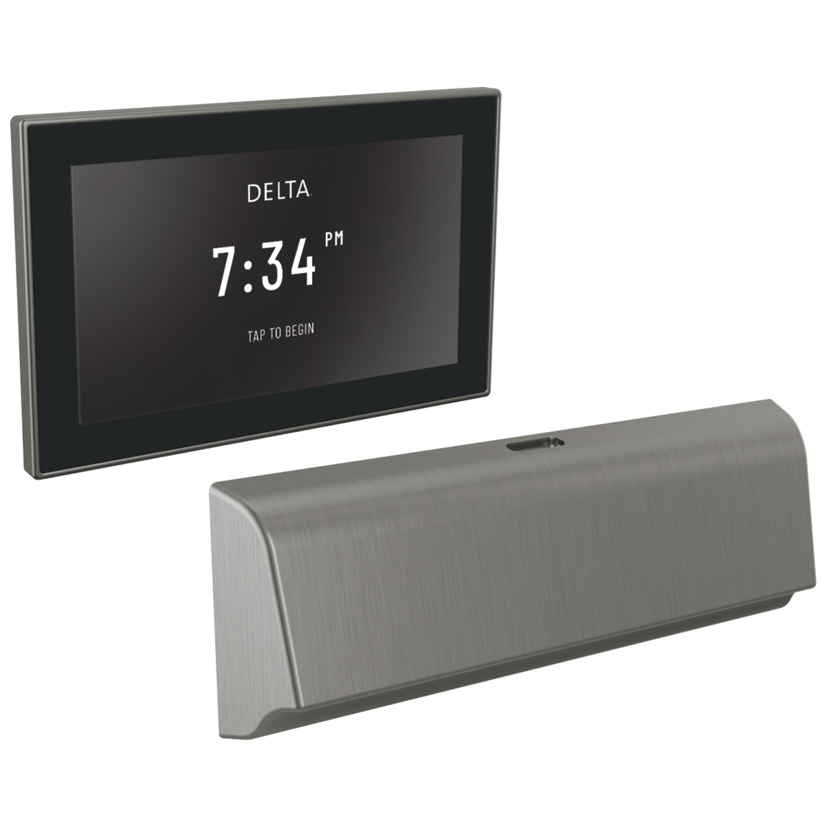 DELTA Universal Showering Components Unilateral Digital Steam Package — Lumicoat® Black Stainless