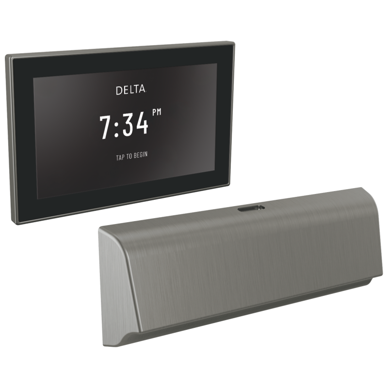 DELTA Universal Showering Components Unilateral Digital Steam Package — Lumicoat® Black Stainless