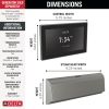 DELTA Universal Showering Components Unilateral Digital Steam Package — Lumicoat® Black Stainless
