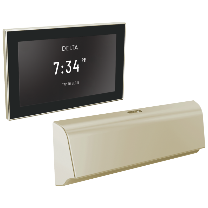 DELTA Universal Showering Components Unilateral Digital Steam Package — Lumicoat® Polished Nickel