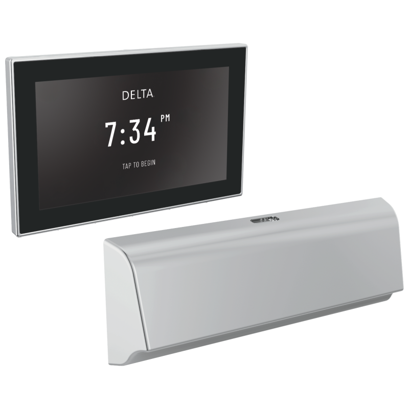 DELTA Universal Showering Components Unilateral Digital Steam Package — Lumicoat® Chrome