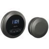 DELTA Universal Showering Components Round Steam Package — Lumicoat® Black Stainless