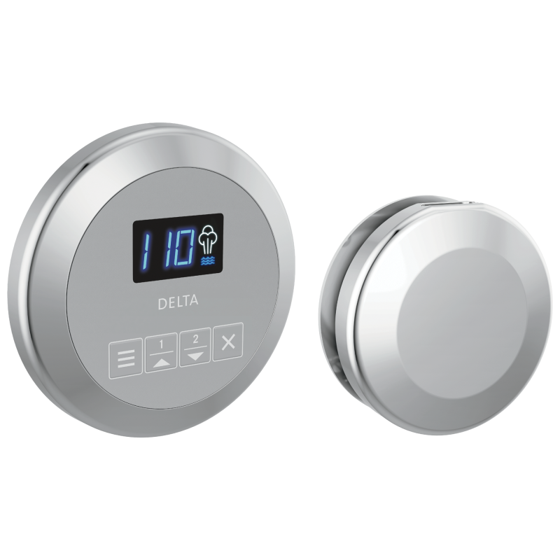 DELTA Universal Showering Components Round Steam Package — Lumicoat® Chrome