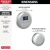 DELTA Universal Showering Components Round Steam Package — Lumicoat® Chrome