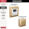 DELTA Universal Showering Components Square Steam Package — Lumicoat® Champagne Bronze