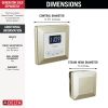 DELTA Universal Showering Components Square Steam Package — Lumicoat® Polished Nickel