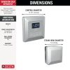 DELTA Universal Showering Components Square Steam Package — Lumicoat® Chrome