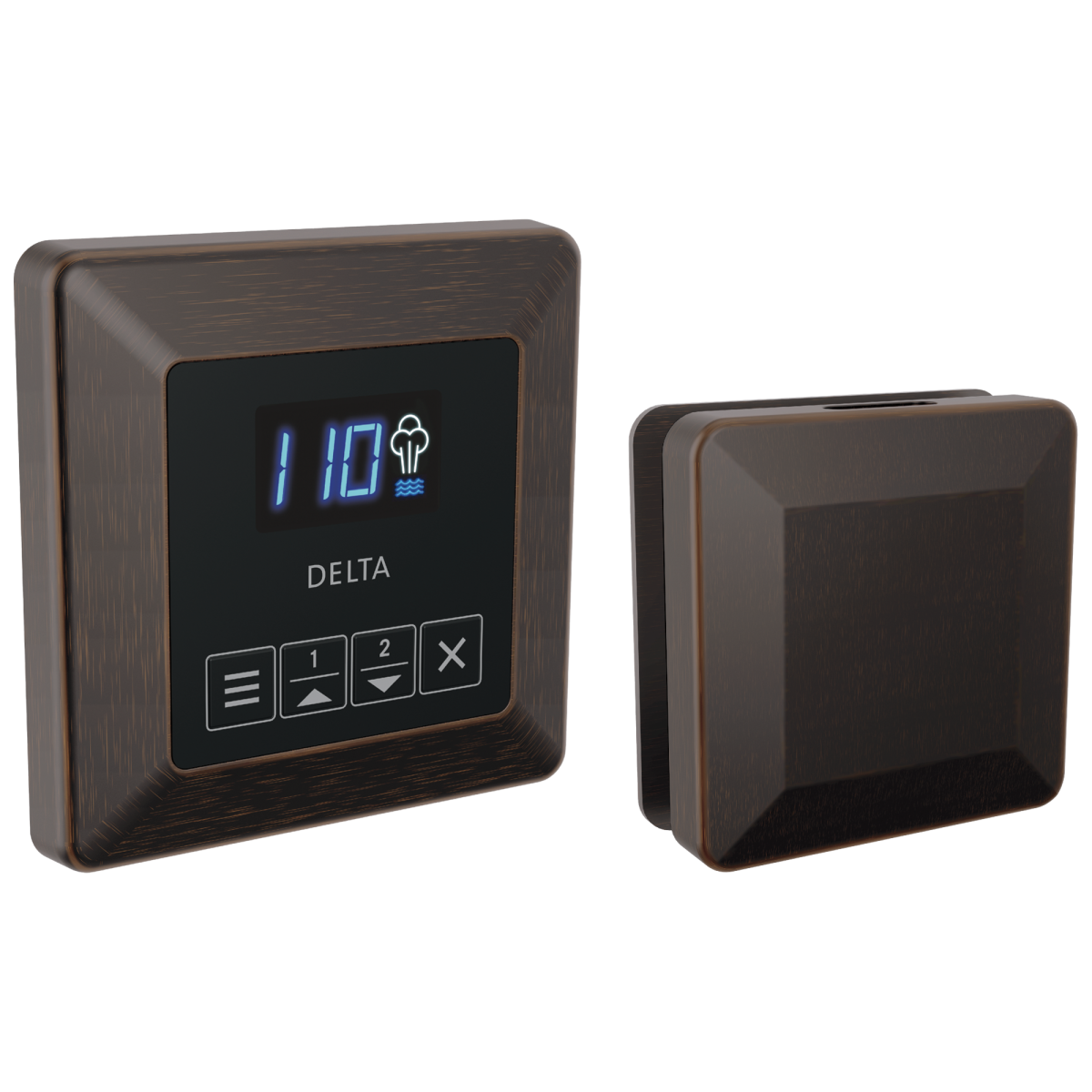 DELTA Universal Showering Components Square Steam Package — Venetian Bronze