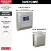 DELTA Universal Showering Components Square Steam Package — Lumicoat® Stainless