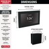 DELTA Universal Showering Components Square Digital Steam Package — Matte Black