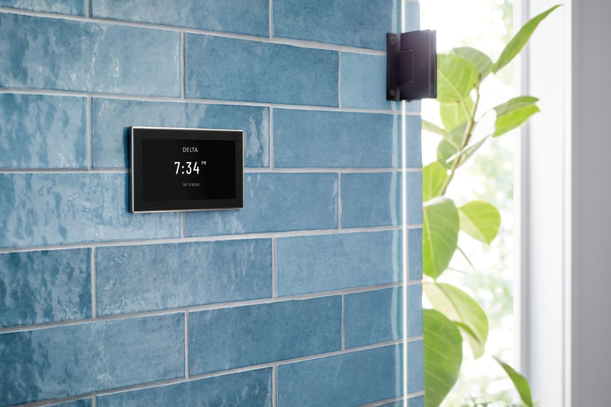 DELTA Universal Showering Components Square Digital Steam Package — Lumicoat® Black Stainless