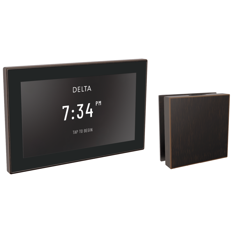 DELTA Universal Showering Components Square Digital Steam Package — Venetian Bronze