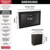 DELTA Universal Showering Components Square Digital Steam Package — Venetian Bronze