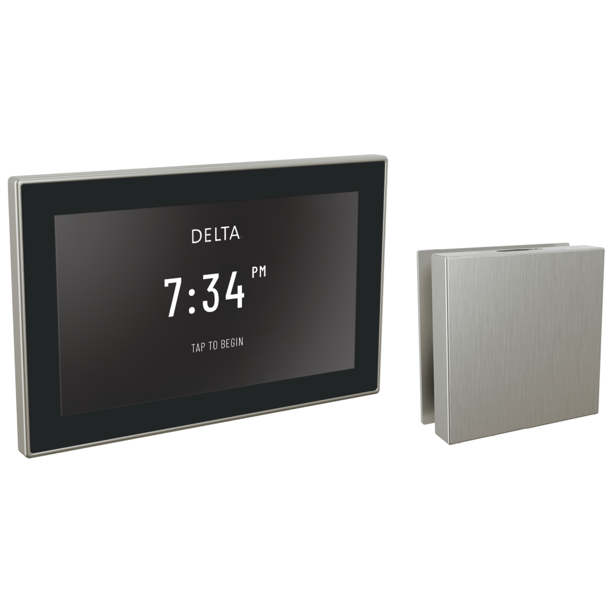 DELTA Universal Showering Components Square Digital Steam Package — Lumicoat® Stainless