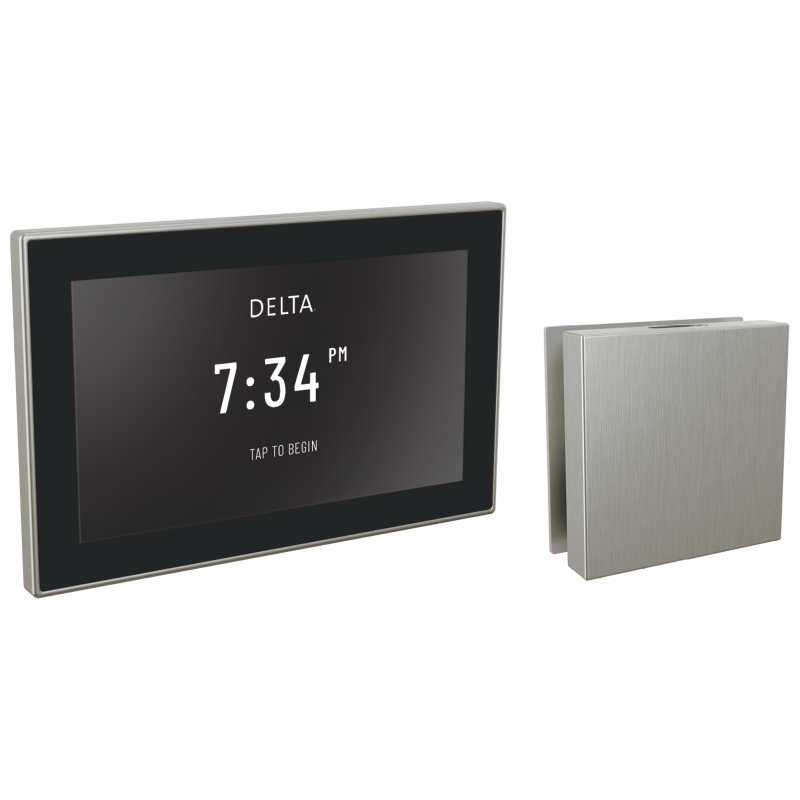 DELTA Universal Showering Components Square Digital Steam Package — Lumicoat® Stainless