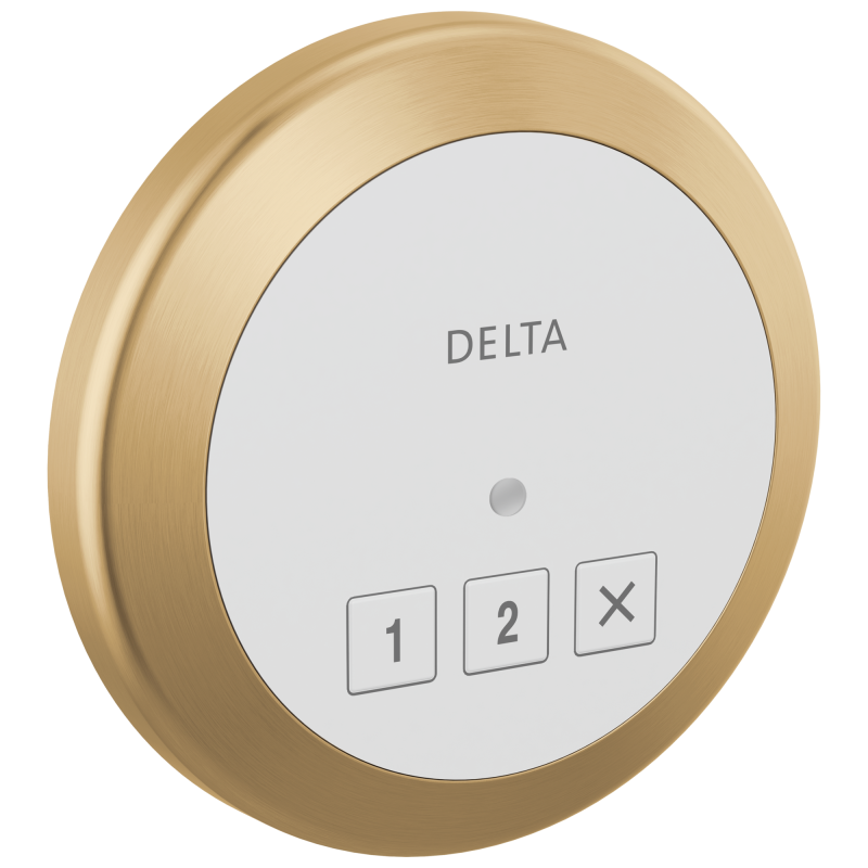 DELTA Universal Showering Components Round Exterior Steam Control — Lumicoat® Champagne Bronze