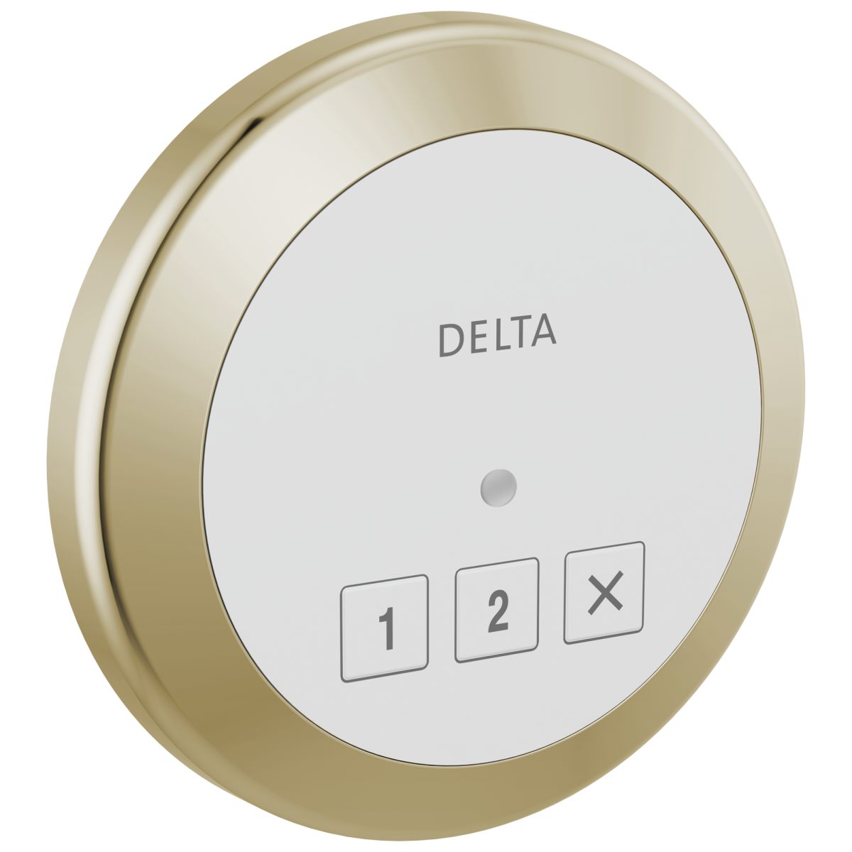 DELTA Universal Showering Components Round Exterior Steam Control — Lumicoat® Polished Nickel