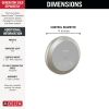 DELTA Universal Showering Components Round Exterior Steam Control — Lumicoat® Stainless