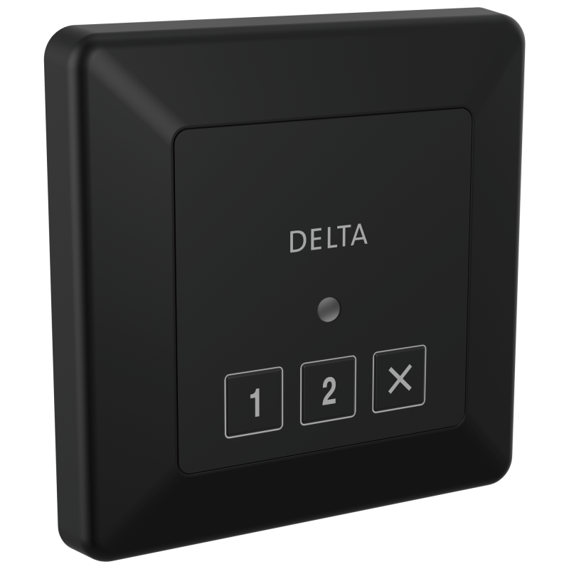 DELTA Universal Showering Components Square Exterior Steam Control — Matte Black