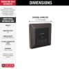 DELTA Universal Showering Components Square Exterior Steam Control — Venetian Bronze