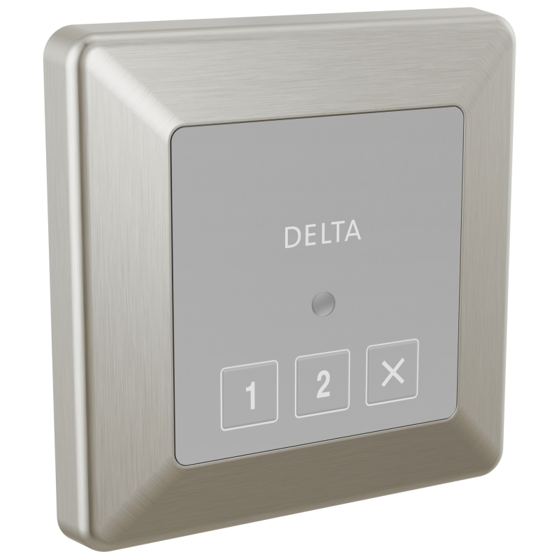 DELTA Universal Showering Components Square Exterior Steam Control — Lumicoat® Stainless