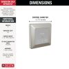 DELTA Universal Showering Components Square Exterior Steam Control — Lumicoat® Stainless