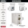 DELTA Universal Showering Components SimpleSteam Kit - 6kW — Lumicoat® Chrome