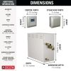 DELTA Universal Showering Components SimpleSteam Kit - 12kW — Lumicoat® Stainless