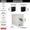 DELTA Universal Showering Components SimpleSteam Kit - 15kW — Matte Black