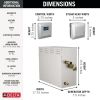 DELTA Universal Showering Components SimpleSteam Kit - 15kW — Lumicoat® Chrome