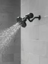 DELTA Universal Showering Components H2OKINETIC 5-Setting Contemporary Raincan Shower Head — Matte Black