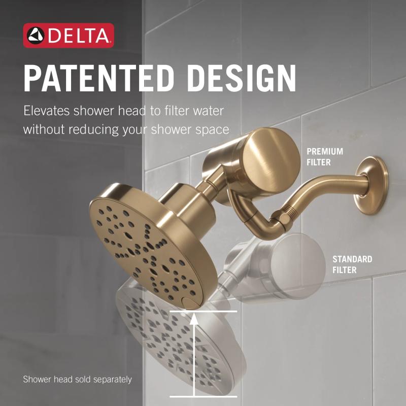 DELTA Clarifi Premium Shower Filter Attachment — Champagne Bronze