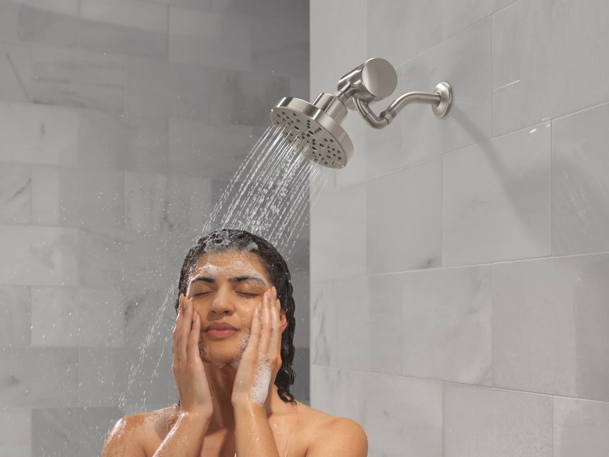 DELTA Clarifi Premium Shower Filter Attachment — Stainless