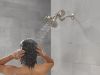 DELTA Universal Showering Components H2OKINETIC 5-Setting Contemporary Raincan Shower Head — Lumicoat® Stainless