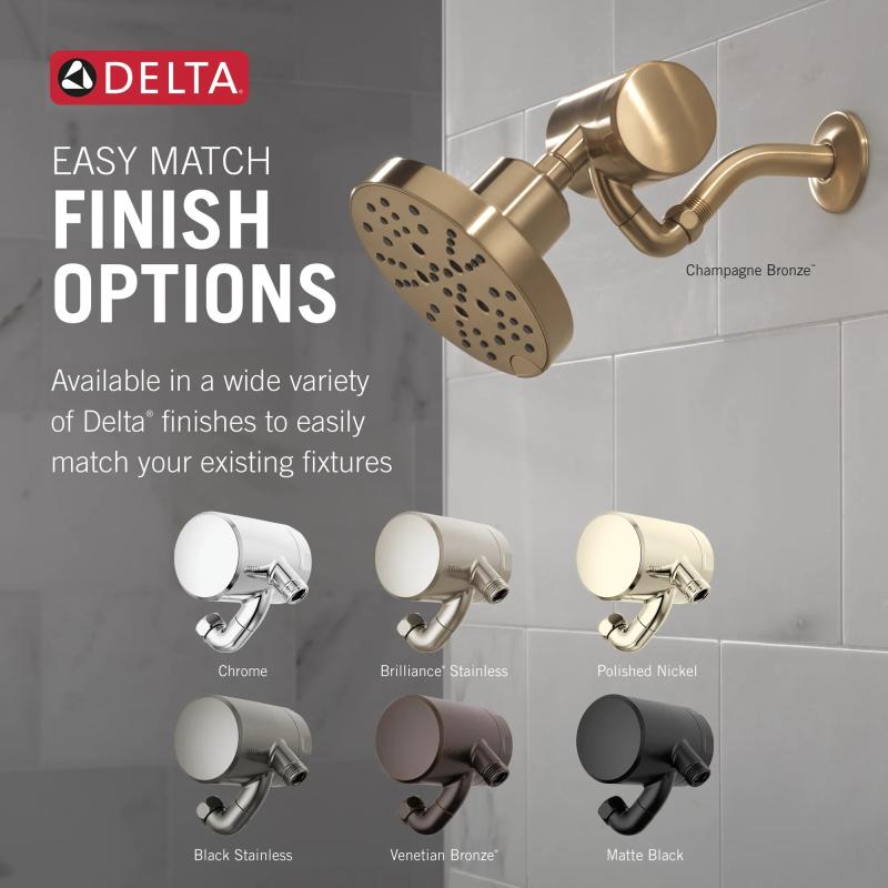 DELTA Clarifi Premium Shower Filter Attachment — Stainless