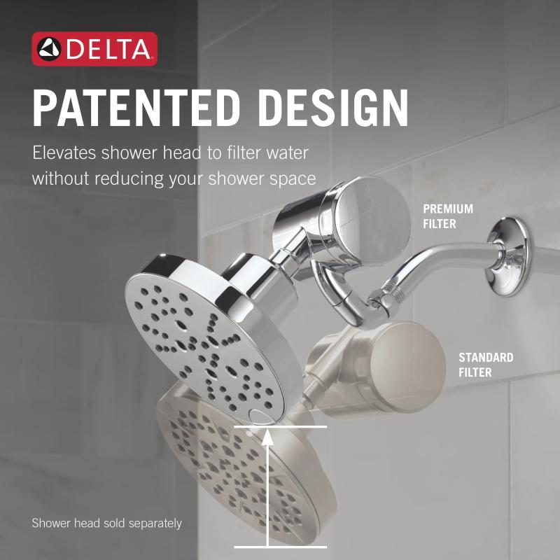 DELTA Clarifi Premium Shower Filter Attachment — Chrome