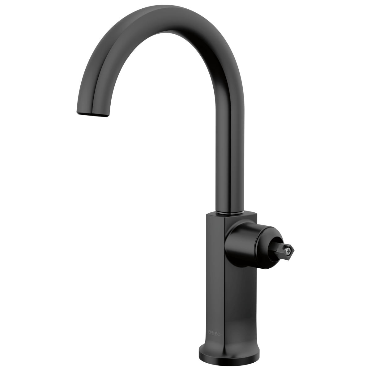 BRIZO Kintsu Bar Faucet with Arc Spout - Less Handle — Matte Black