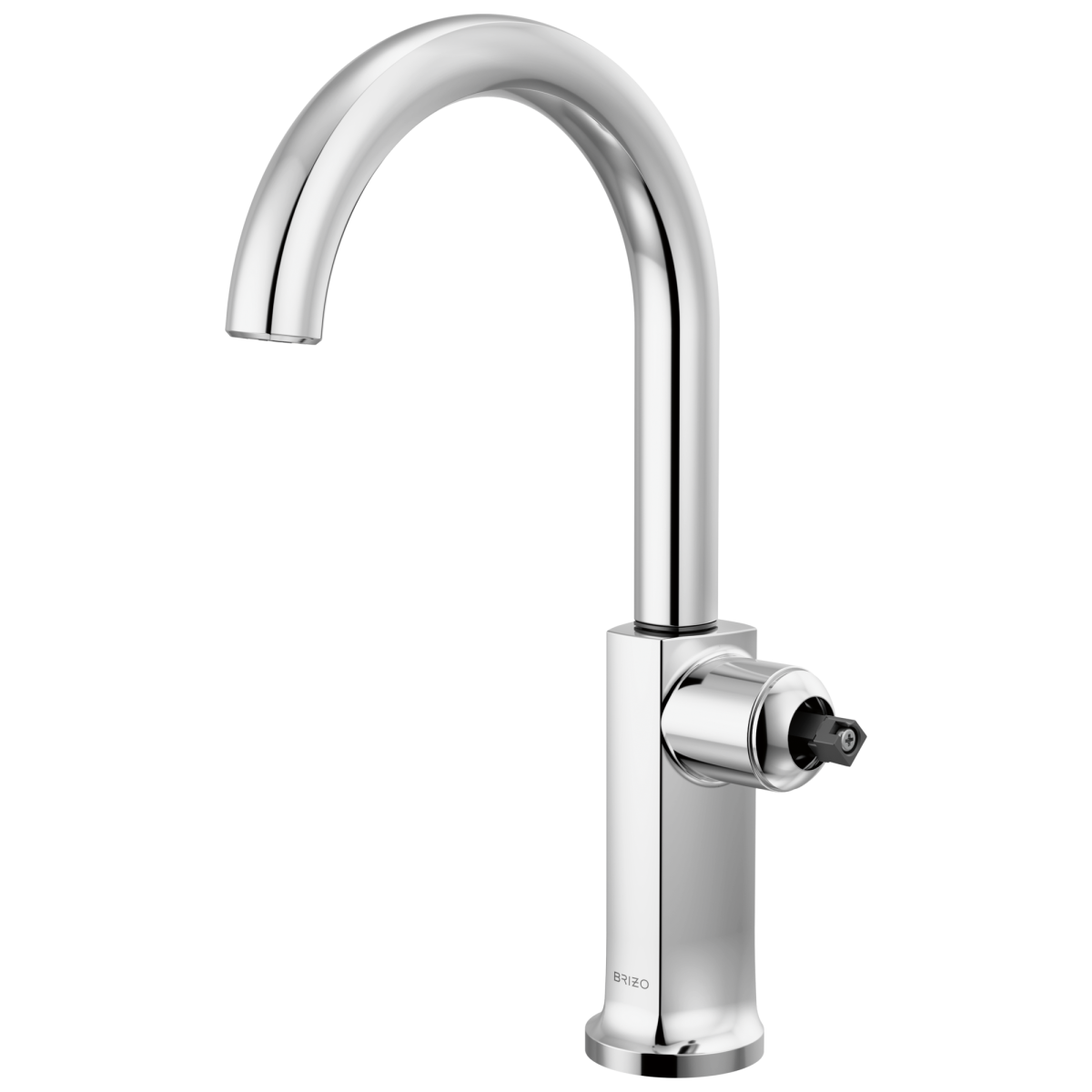 BRIZO Kintsu Bar Faucet with Arc Spout - Less Handle — Lumicoat® Chrome