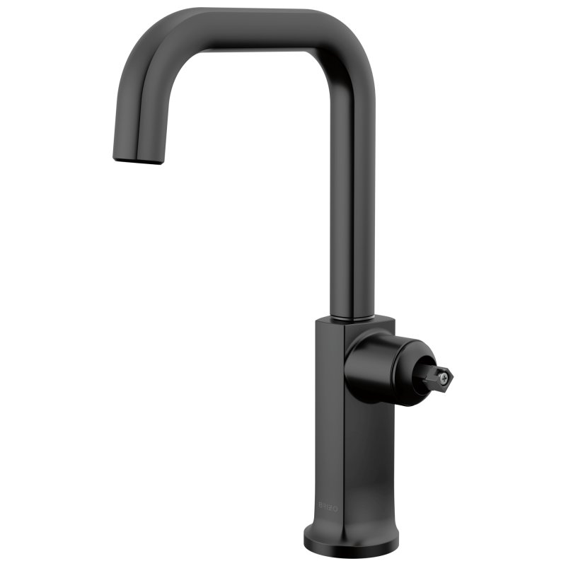 BRIZO Kintsu Bar Faucet with Square Spout — Matte Black