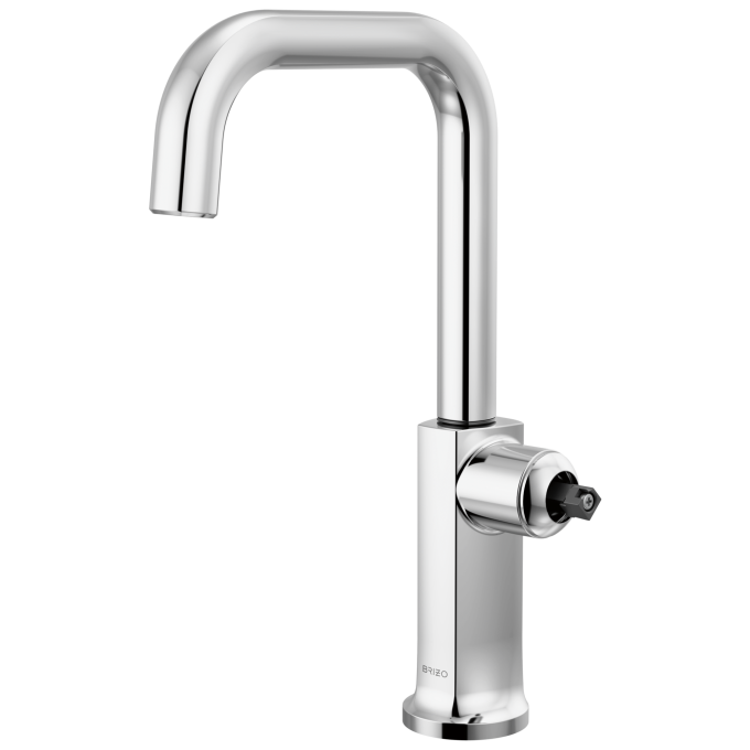 BRIZO Kintsu Bar Faucet with Square Spout - Less Handle — Lumicoat® Chrome