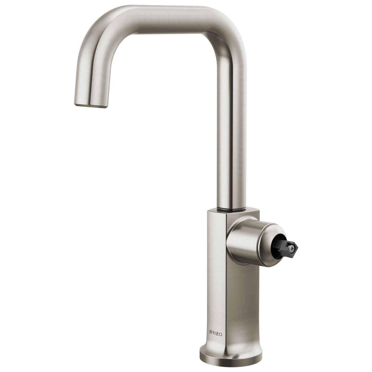 BRIZO Kintsu Bar Faucet with Square Spout - Less Handle — Lumicoat® Stainless