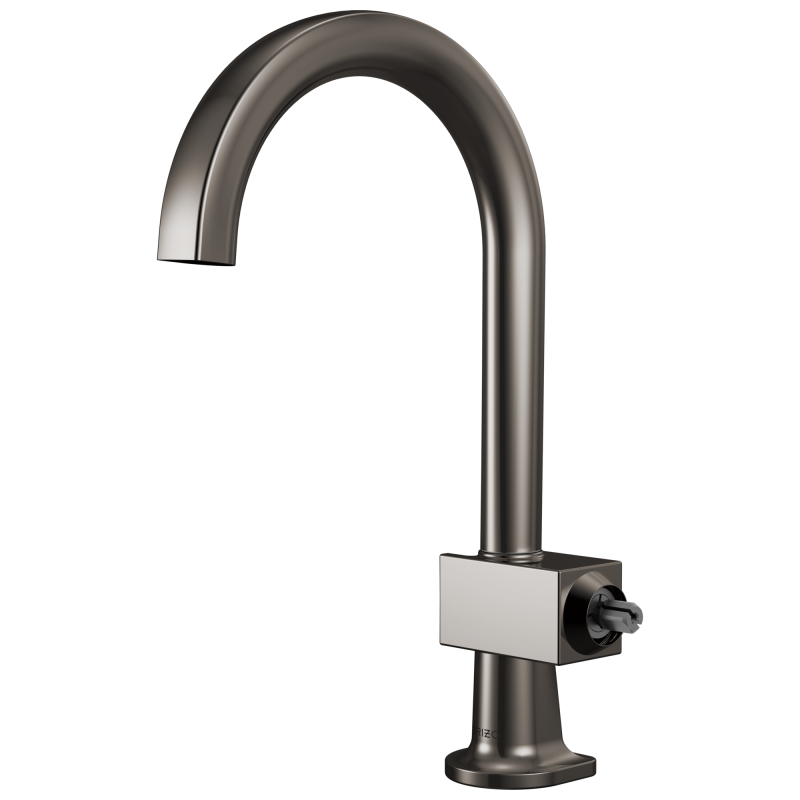 BRIZO Frank Lloyd Wright Bar Faucet with Arc Spout - Less Handle — Brilliance Black Onyx