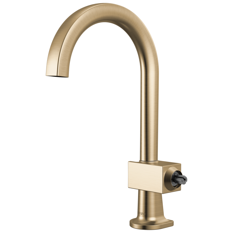 BRIZO Frank Lloyd Wright Bar Faucet with Arc Spout - Less Handle — Luxe Gold