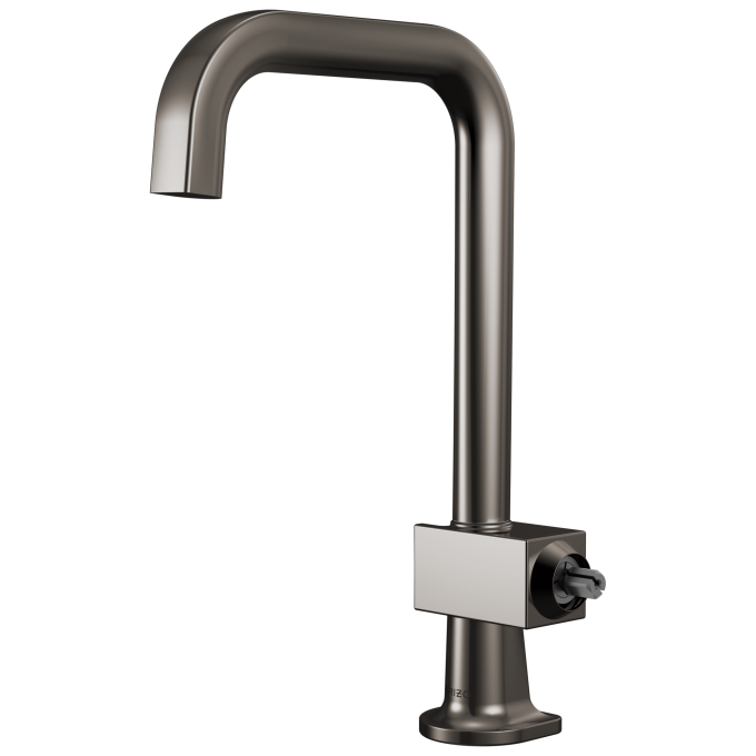 BRIZO Frank Lloyd Wright Bar Faucet with Square Spout - Less Handle — Brilliance Black Onyx