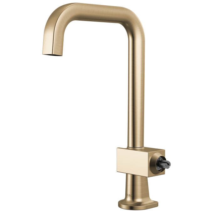 BRIZO Frank Lloyd Wright Bar Faucet with Square Spout - Less Handle — Luxe Gold
